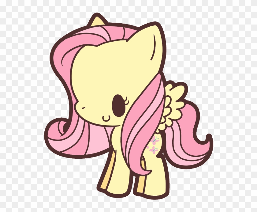 Fluttershy Rarity Pinkie Pie Twilight Sparkle Rainbow - My Little Pony Fluttershy Chibi #819494