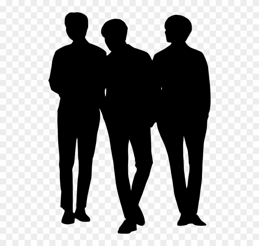 Silhouette, Business, Team, People, Group, Corporate - Group Of Men Silhouettes Transparent #819500