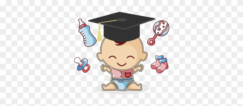 Funny Baby Emoji Messages Sticker-0 - Mortarboard #819560