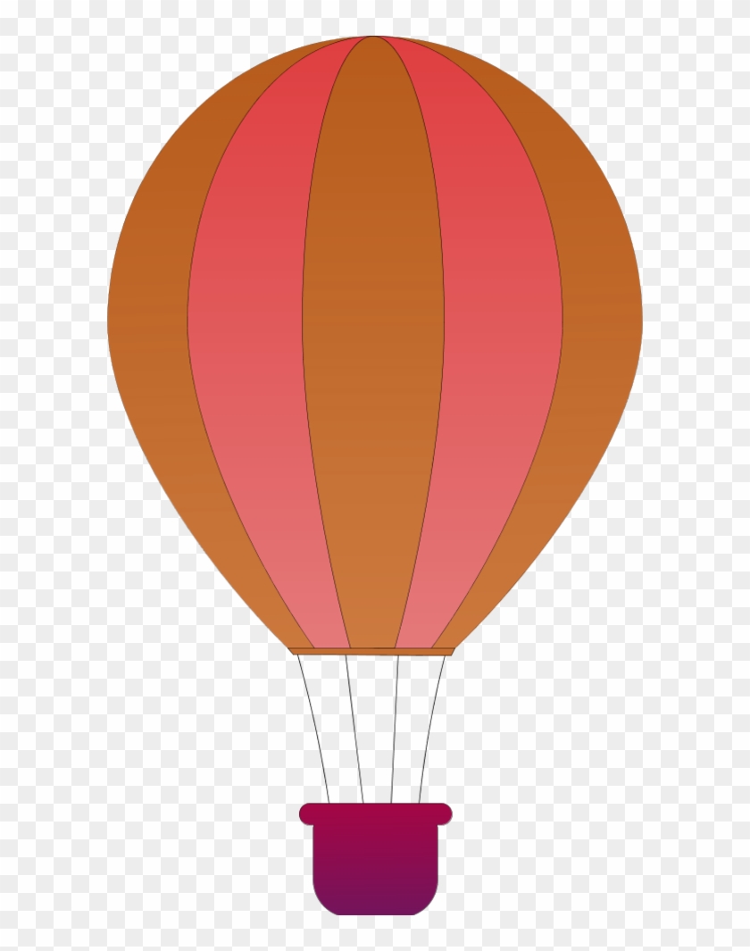 Vertical Striped Hot Air Balloons - Hot Air Balloon Clip Art #819585