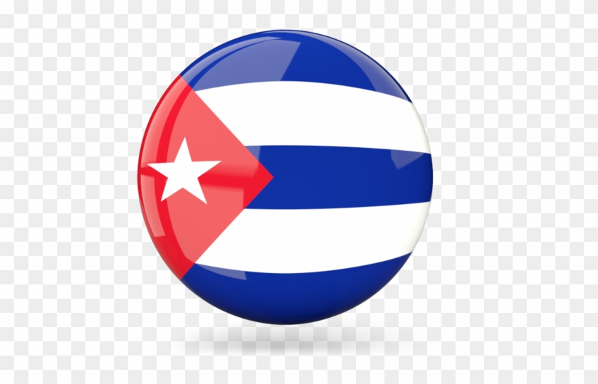 Illustration Of Flag Of Cuba - Cuba Flag Round Png #819871