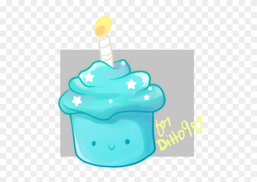 Happy Birthday Ditto9 By Tabby Like A Cat - Cupcake #820222