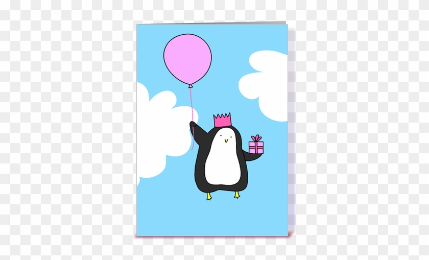 Birthday Penguin Greeting Card By Amble And Sing Card - Christmas Snowflake Ornaments Best Friend Birthday #820241