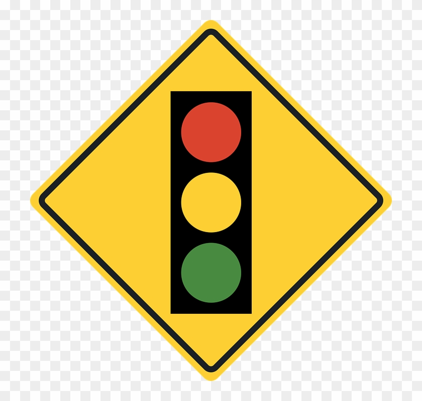 Traffic Sign - Traffic Light Road Sign #820245