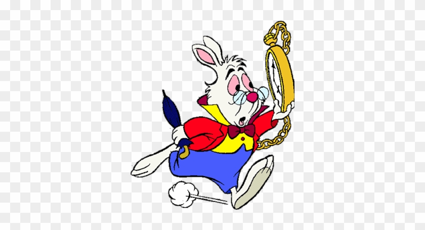 Pin Late Clipart - White Rabbit Alice In Wonderland Cartoon #820320