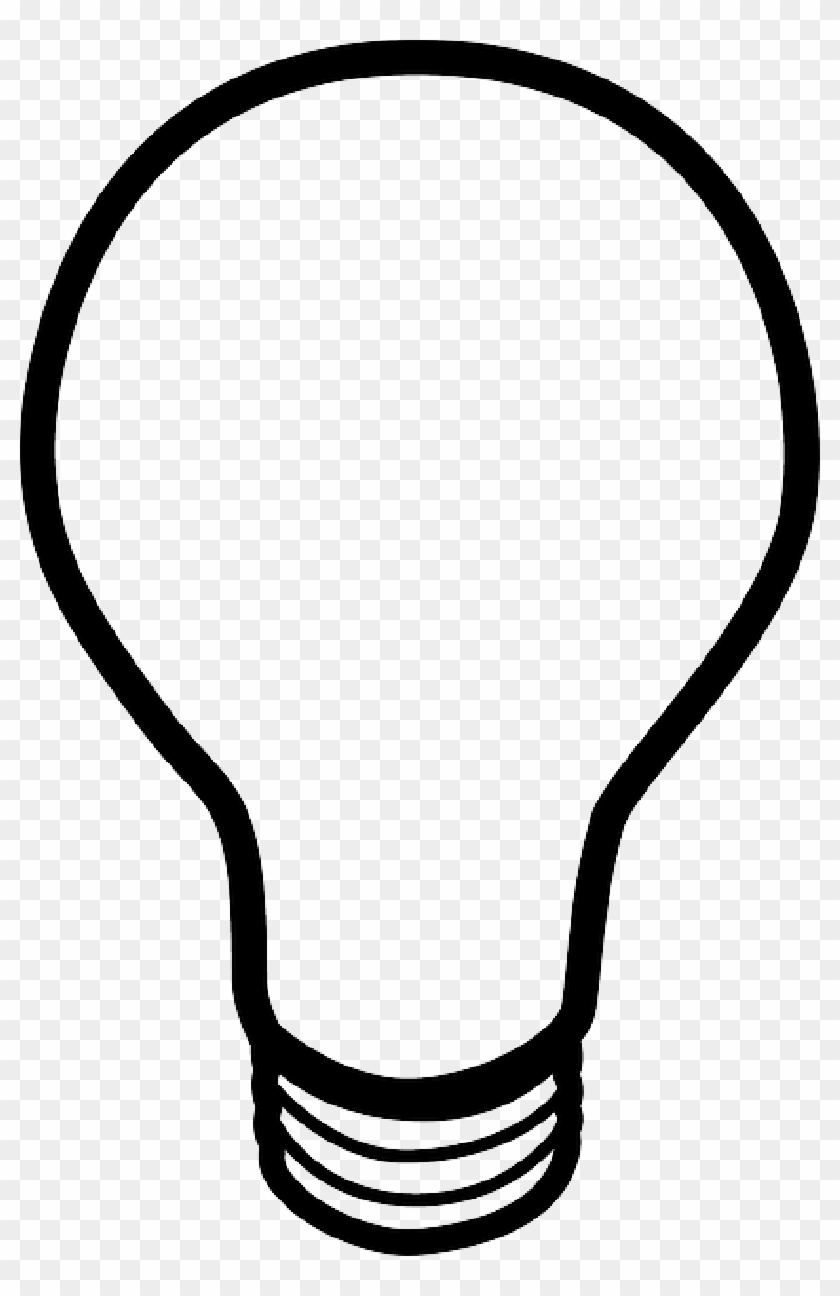 Shapes - Light Bulb Template #820487