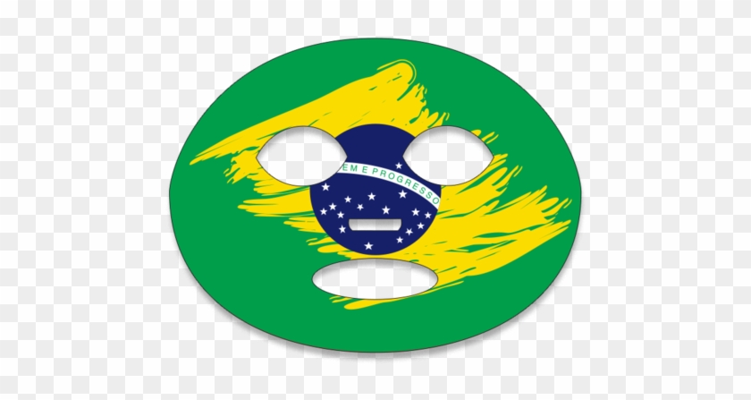 Flag Face Tattoo Fan Brazil - Circle #820615