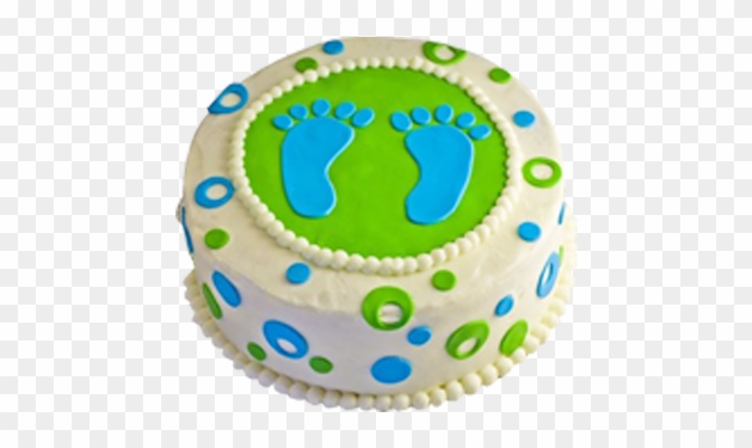 Small Step Cake - Baby Boy Shower Cakes #820666