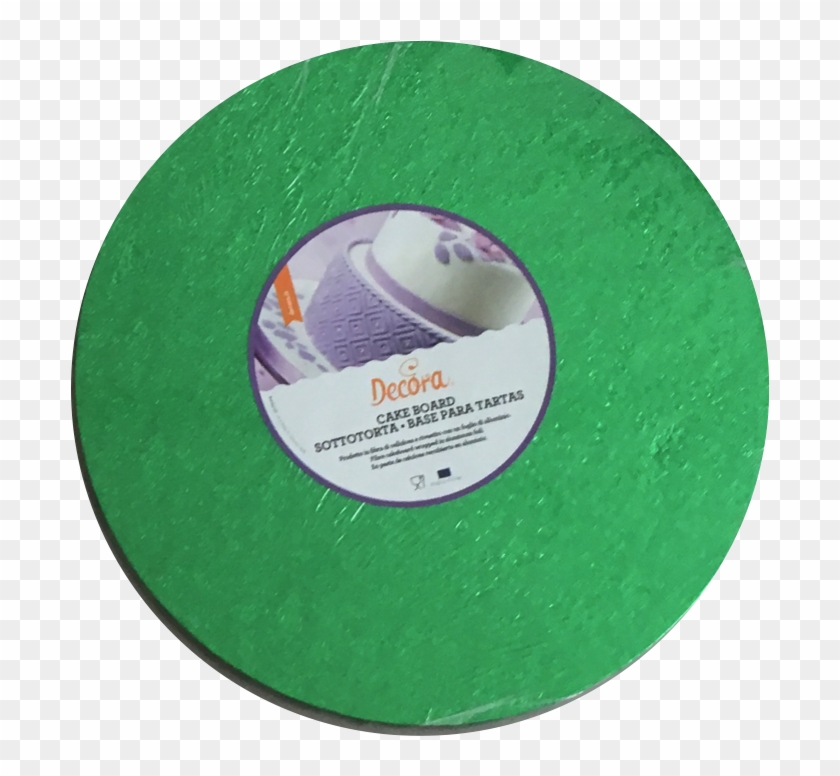 Cake Board Green, Cm 30 Diameter, 10 Mm Thick - Decora Cake Board In Rund, Grün, 30 Cm #820727