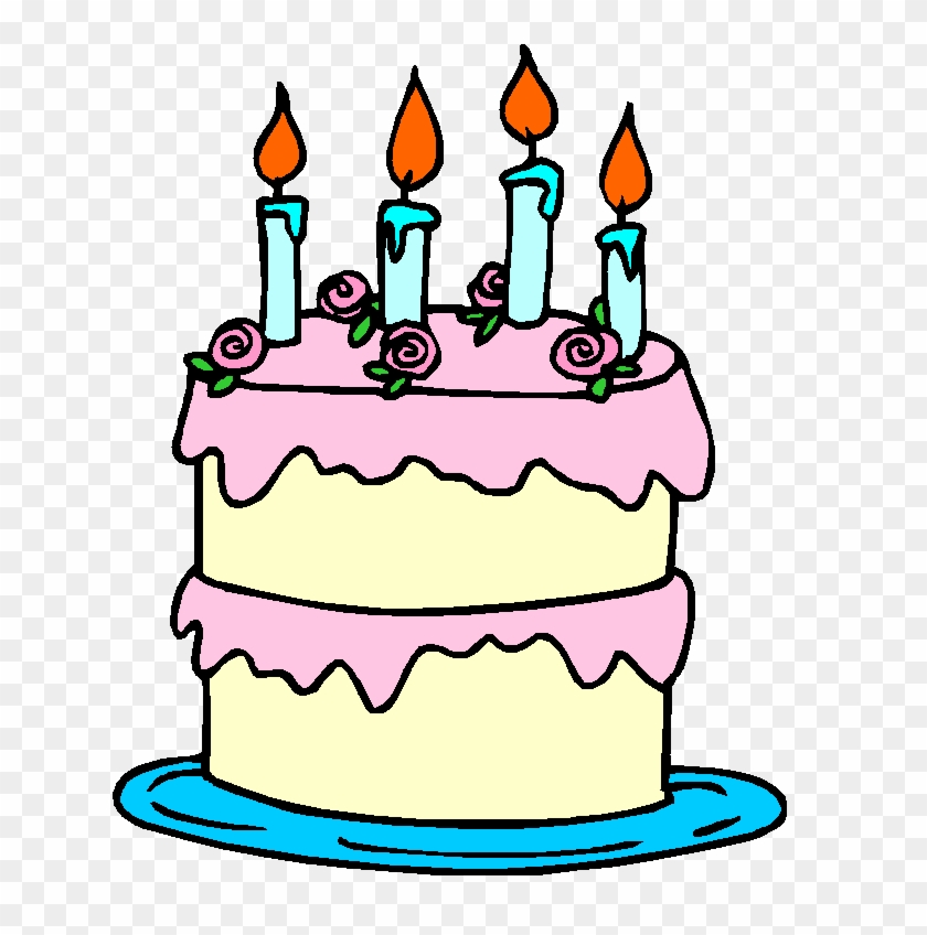 Birthday Cake Graphics - Birthday Cake Coloring Page #820745