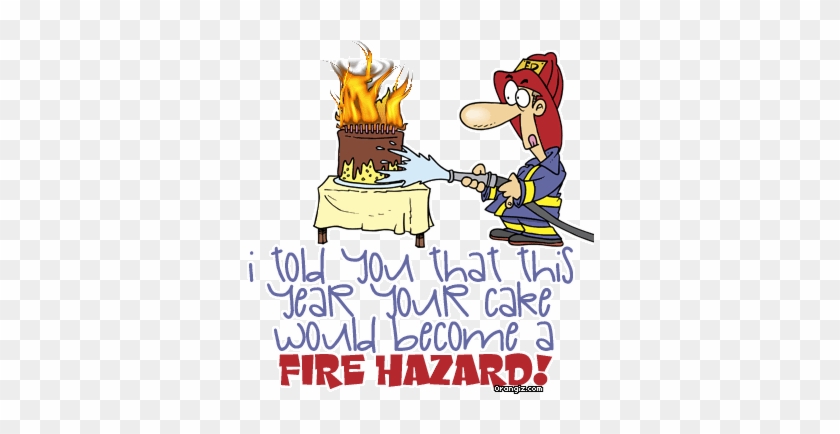 Birthday Cake On Fire Clipart - Birthday Cake On Fire #820767