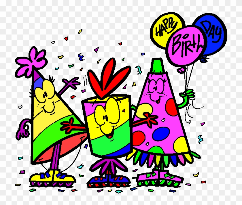 Cartoon Hat Animated Birthday Clipart - Birthday Party Roller Skate #820789
