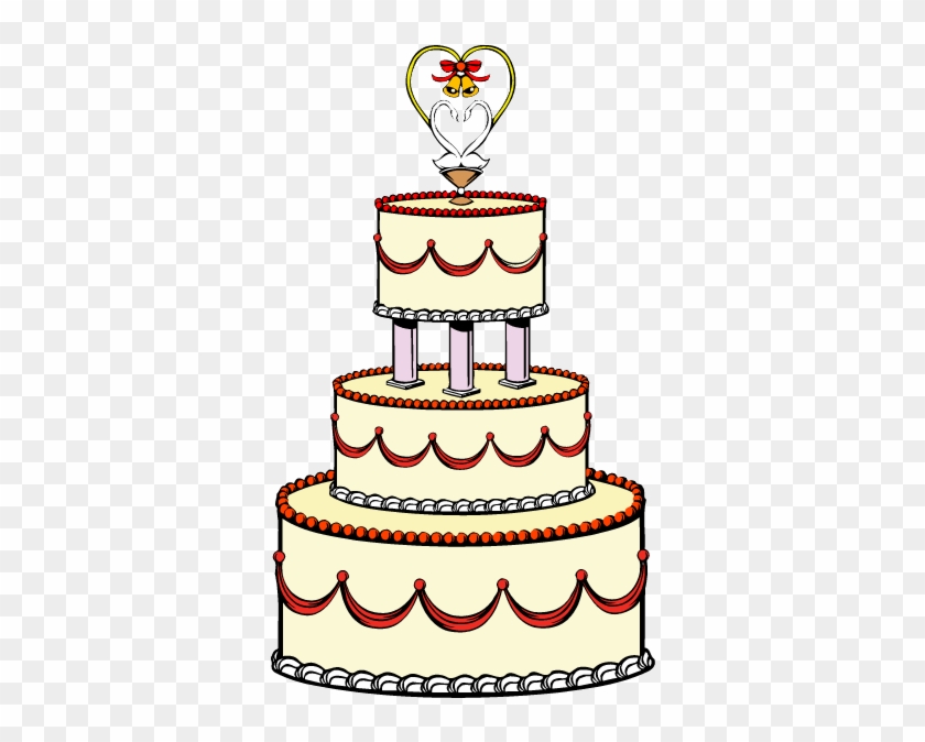 Blue Wedding Cake Clip Art - Wedding Cake Clipart #820791