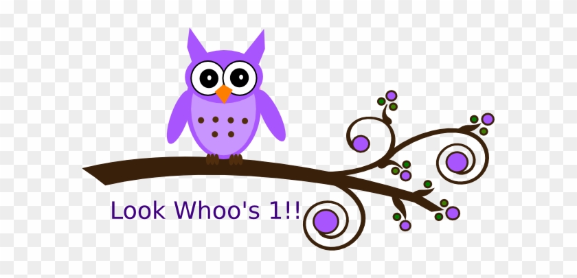 Purple Owl On Branch Birthday Clip Art At Clkercom - Owl Birthday Clip Art #820793