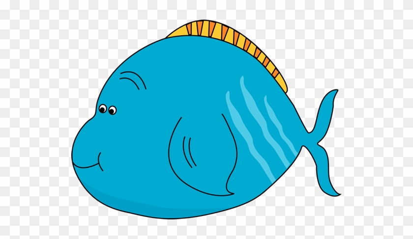 Blue - Fat Fish Clipart #820850