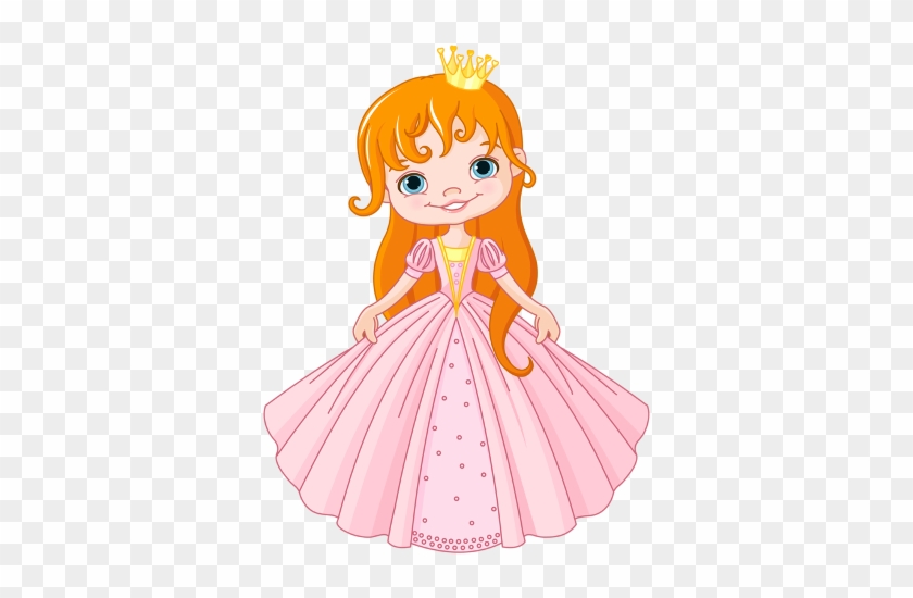 Cute Baby Princess Red Hair Pink Dress - Cartoon Princess Transparent  Background - Free Transparent PNG Clipart Images Download