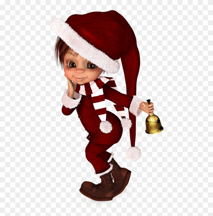 Tubes Poser Png De Cookie Sur Le Thème De Noël Gratuits - Christmas Dolls Png #821028