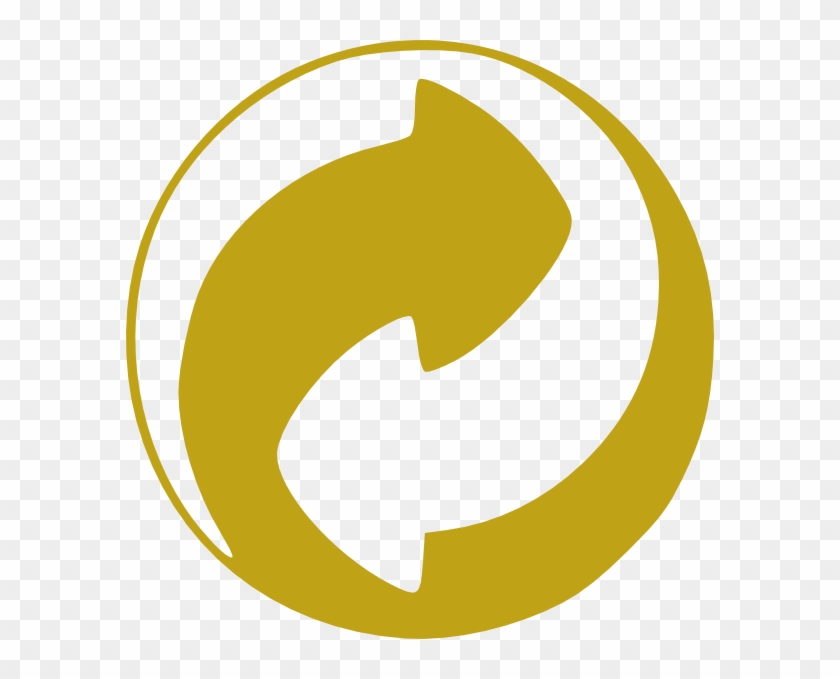 Gold Circular Arrows 2 Clip Art At Clker - Reuse Symbol #821073