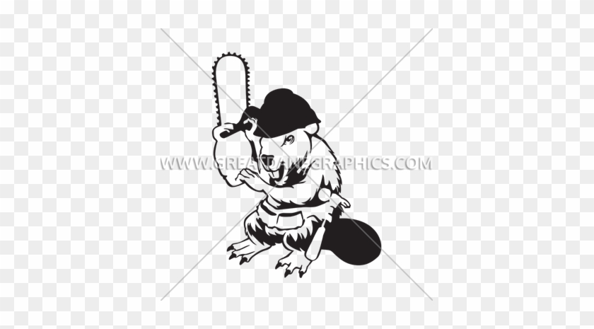 Beaver And Chainsaw - Cartoon #821143