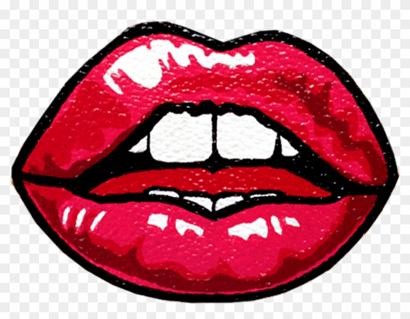 Pop Art Drawing Lip Clip Art - Lips Painting Pop Art #821298