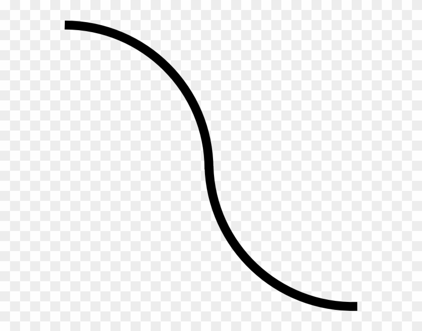 Curved Black Line Clip Art At Clker - Curved Line Clipart #821371