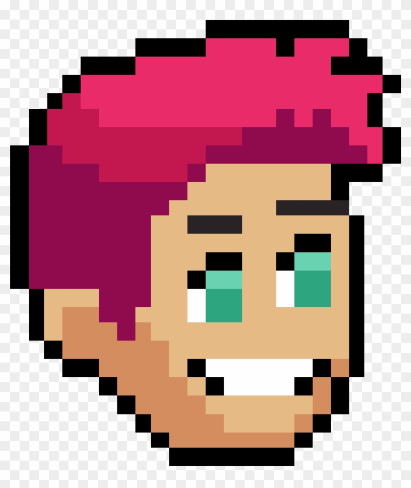 Pink Hair Clipart Male - Earth Pixel Art #821407