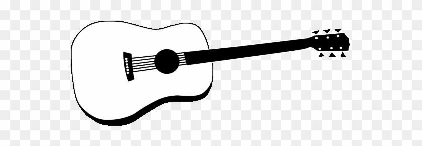 Acoustic Guitar Clipart - Outline Image Of A Guitar #821438