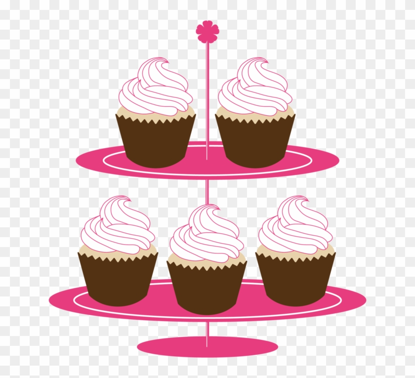 Cake Stand - Cup Cakes On Stand Png #821448