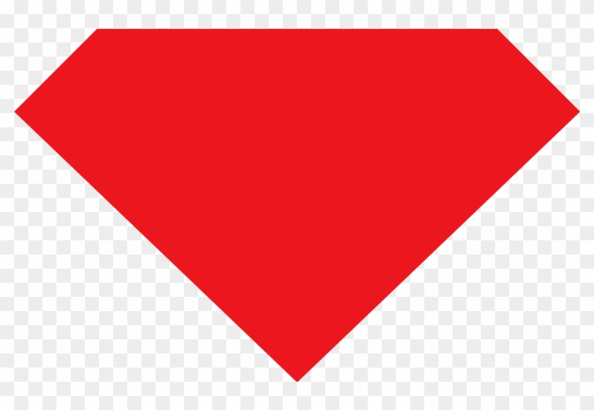 Superman Diamond Shape Clip Art - Red Triangle Down #821563