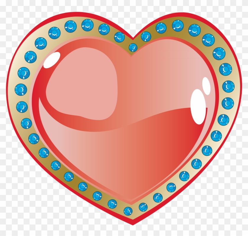 Diamond Heart-shaped Ruby Design - Heart #821646