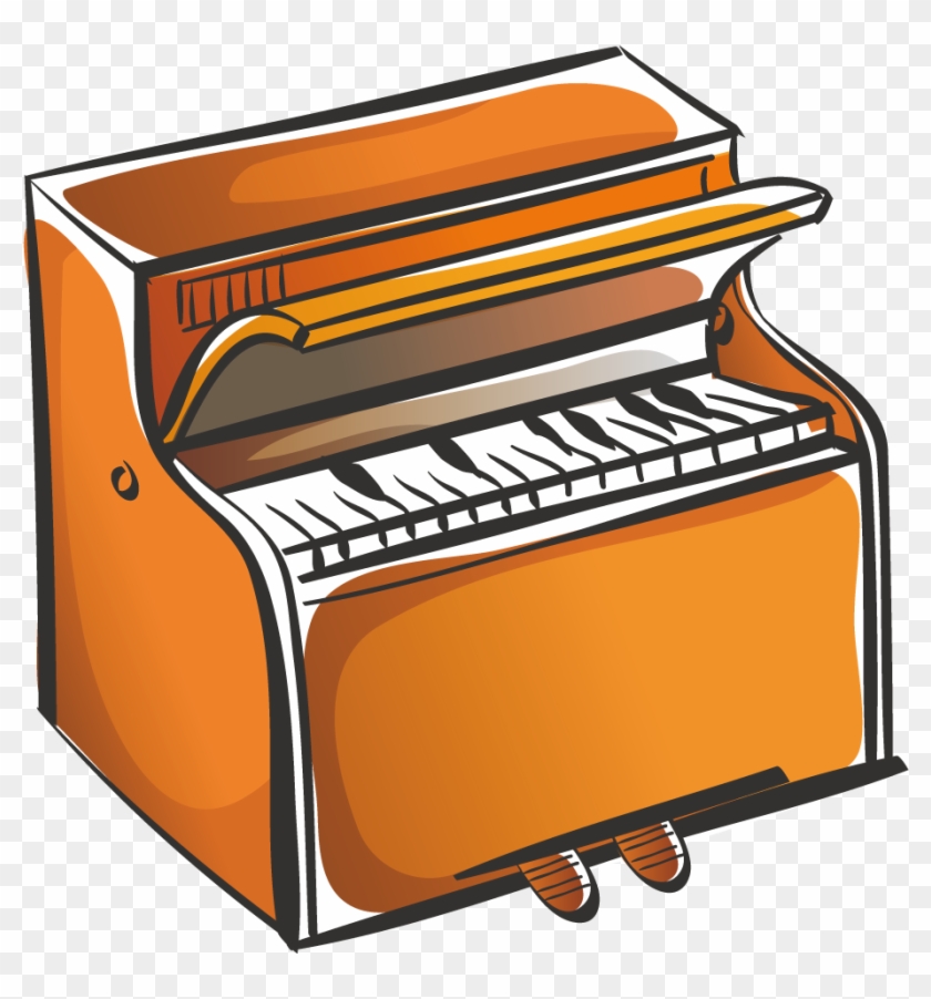 Piano Cartoon Drawing Clip Art - Drawing #821704