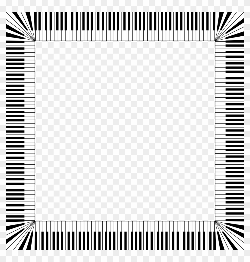 Big Image - Piano Border Clipart #821729