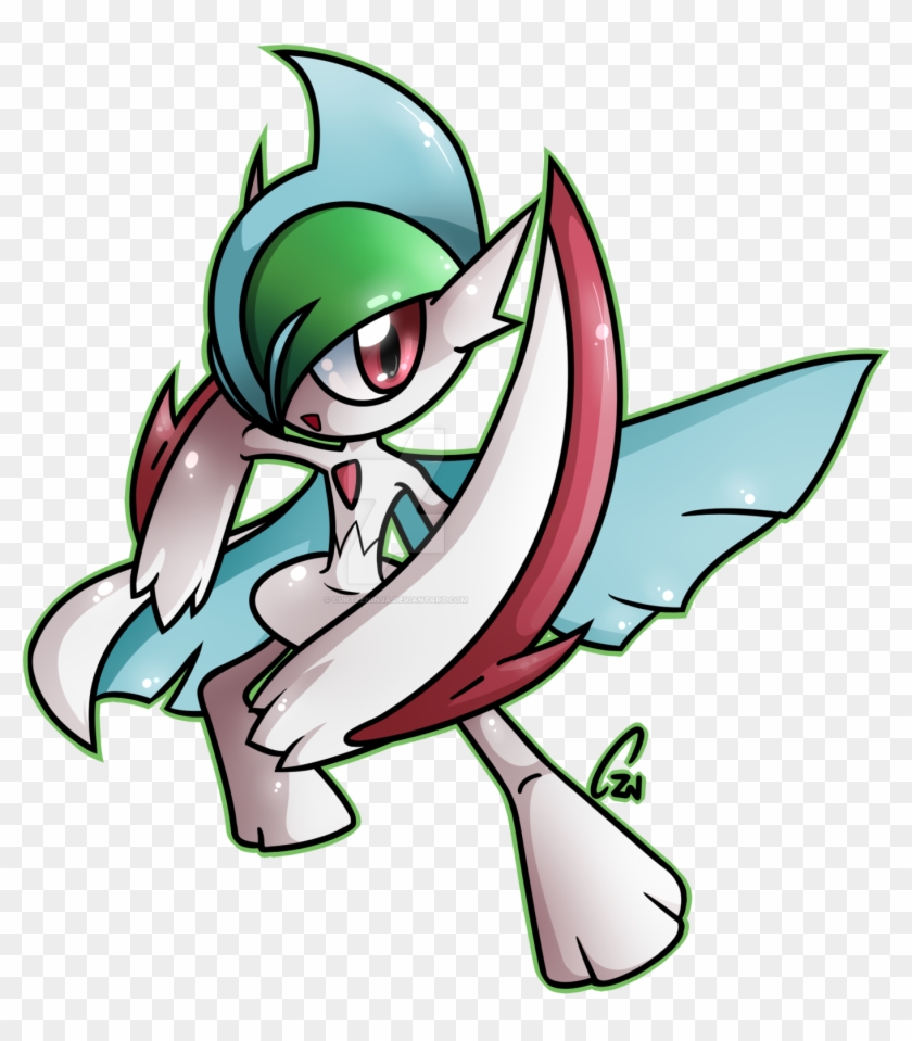 Mega Gallade Chibi By Curtzeninja - Cute Mega Gallade #821757