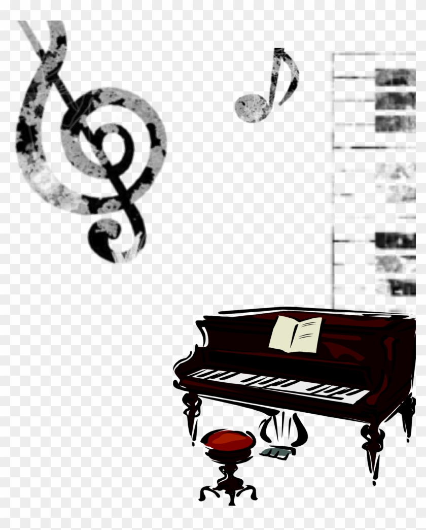 Piano Photography Drawing Musical Keyboard Illustration - Poster #821776