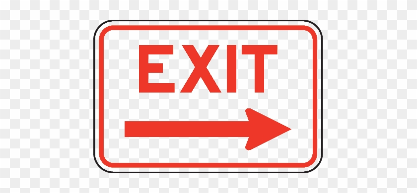 Exit Png - Enter Sign With Arrow #821849