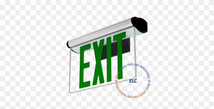 Edge Lit Exit Sign - Wall Mount Edge Lit Exit #821871