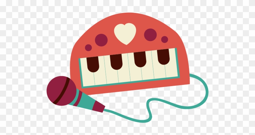 Electronic Keyboard Cartoon - Cartoon Piano Png #821872