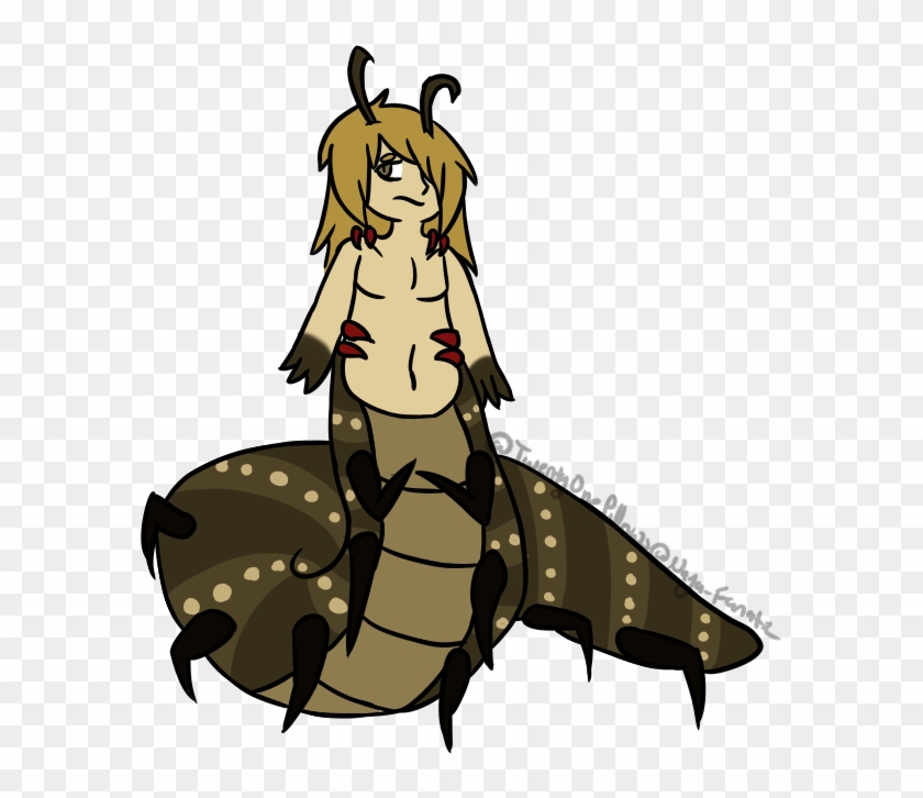 Shy Centipede Taur By Nommy Boa - Cartoon #822094