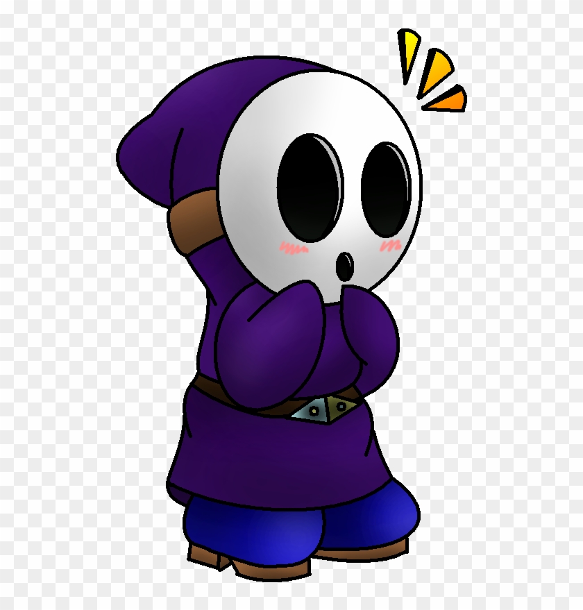 Jessy The Shy Guy By Mini Bacon Lace - Purple Shy Guy Mario #822104