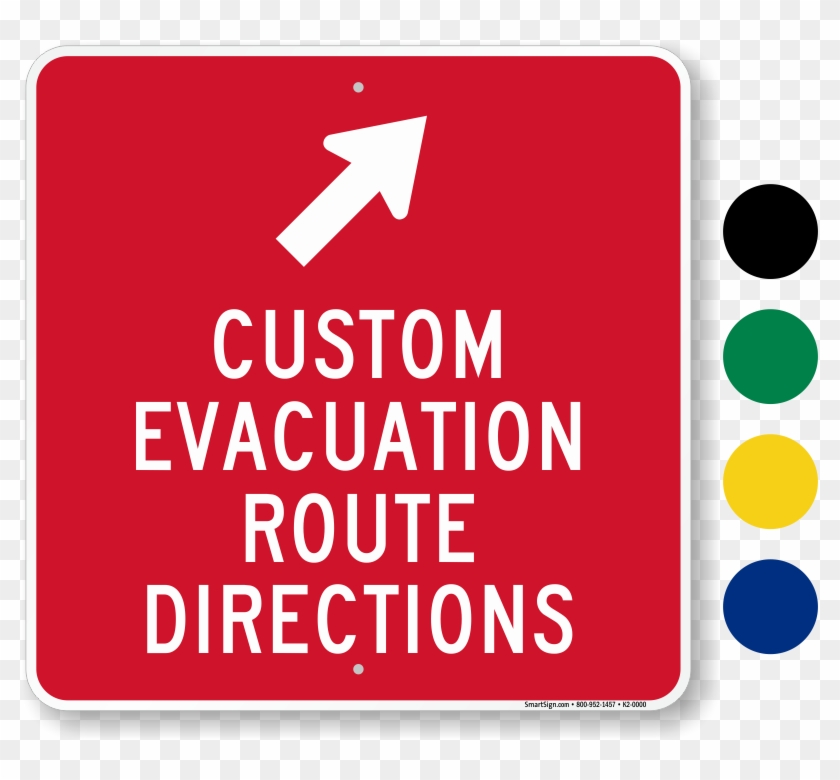 Custom Directional Evacuation Sign - Customer Parking Only Violators Will Be Towed Symbol #822276