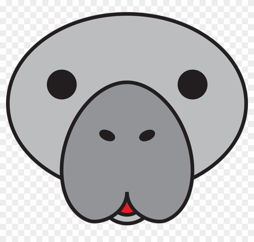 Manatee Clipart Transparent - Desenho De Peixe Boi #822474