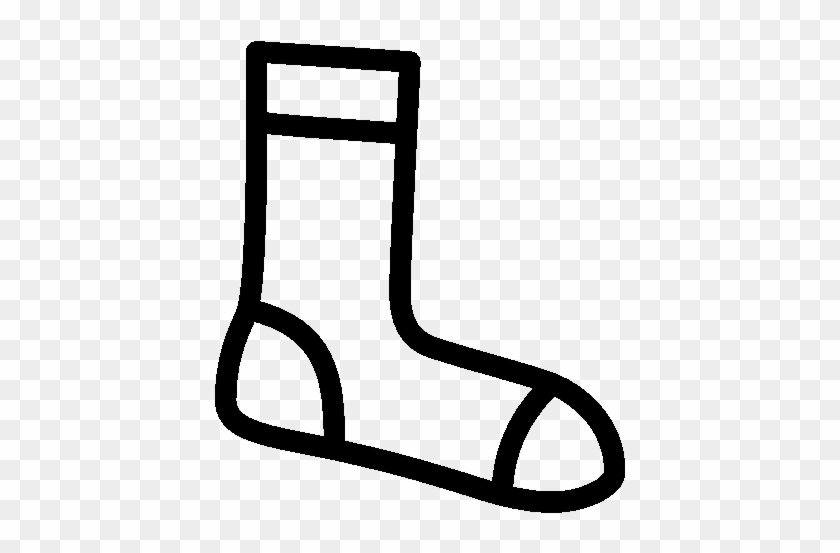 Pixel - Black And White Cartoon Sock #822588