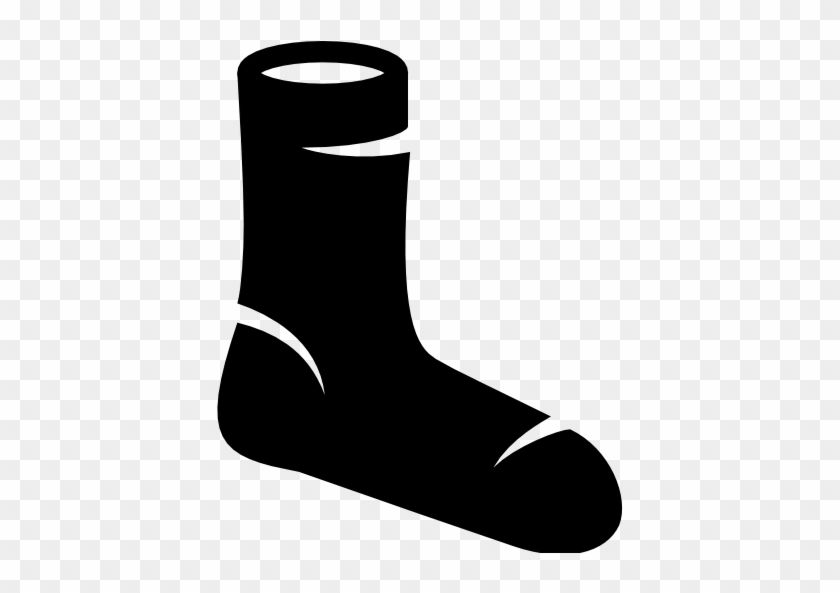 Black White Andro - Socks Icon Png #822591