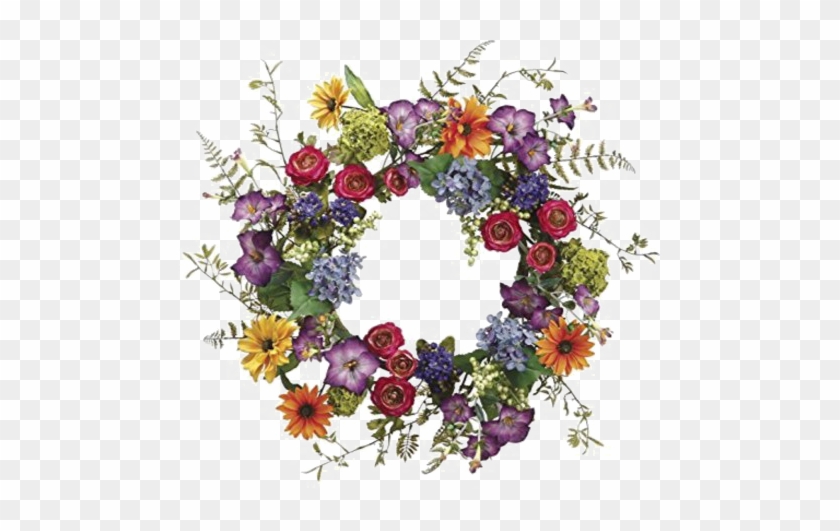 Easter Wreath Png Pic - Floral Png Transparent Wreath #822628