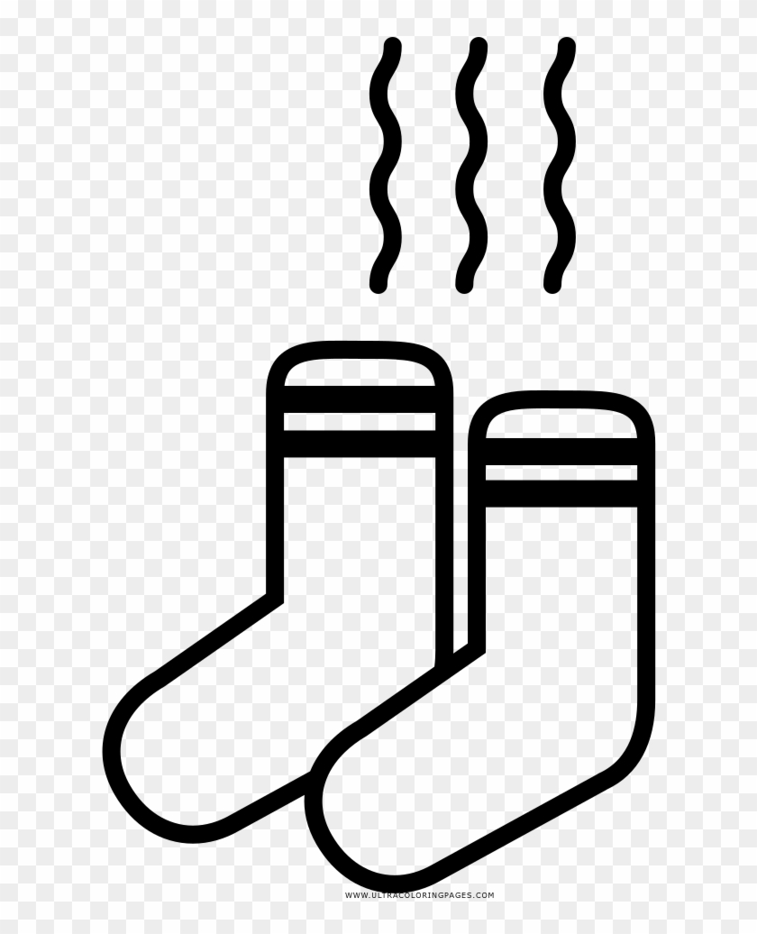 Socks Coloring Page - Calcetines Para Colorear #822648