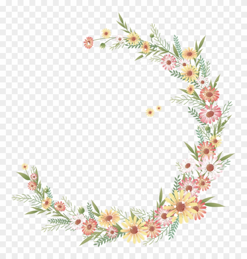 Fotografía De Flores Acuarela, Clip Art - Watercolor Floral Wreath Png #822687