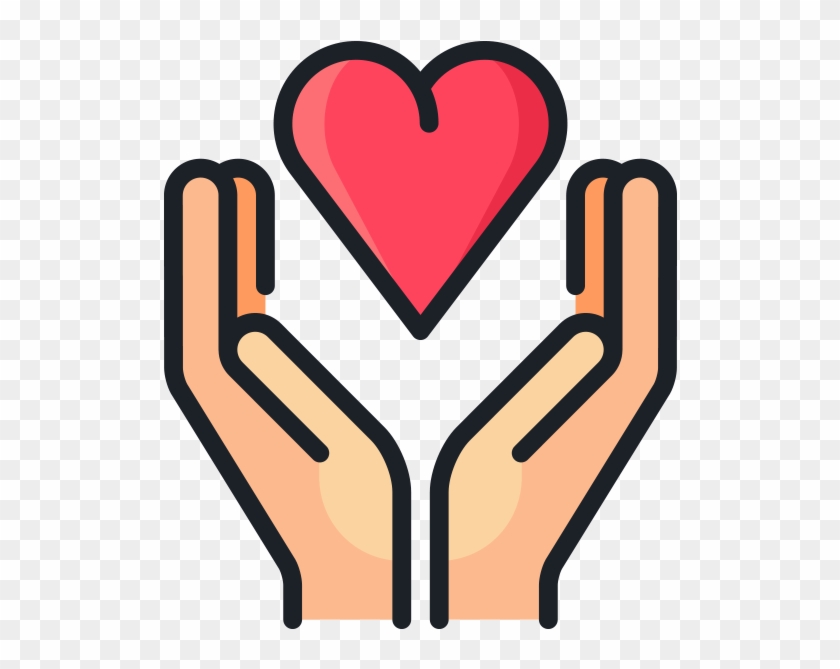 two hands holding a heart clipart transparent