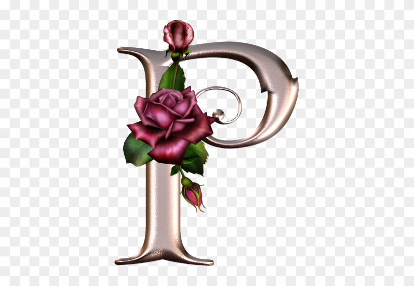 Alfabeto Rosa Con Rosas - Imagenes De Letras Con Rosas #822934