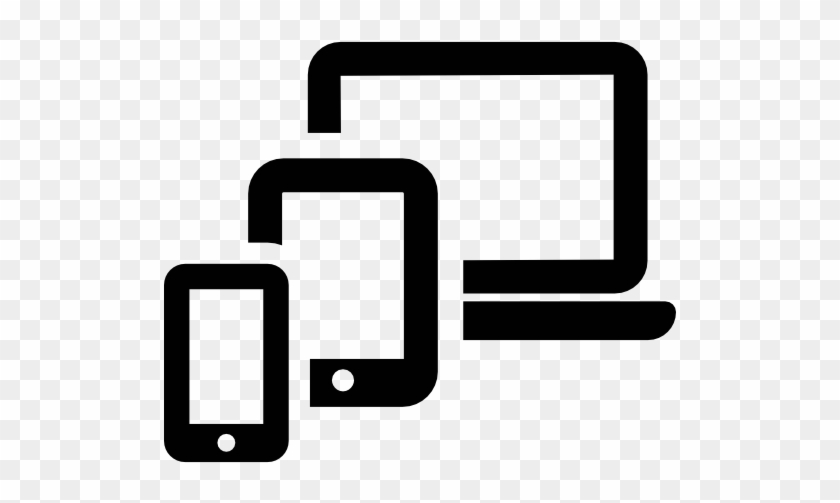 Phone Tablet And Laptop Free Icon - Laptop Icon Transparent Background #823107