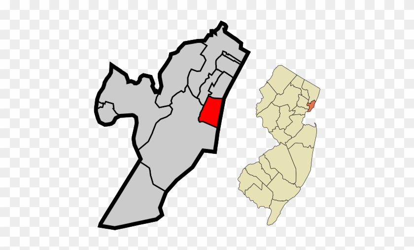 Location Of Hoboken Within Hudson County And The State - Hoboken In New Jersey #823129